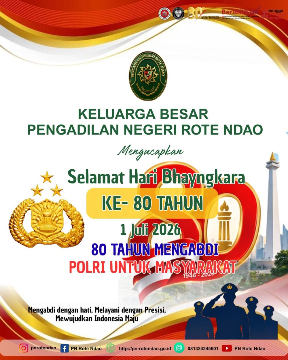 Dirgahayu Bhayangkara ke 80 Tahun 2026