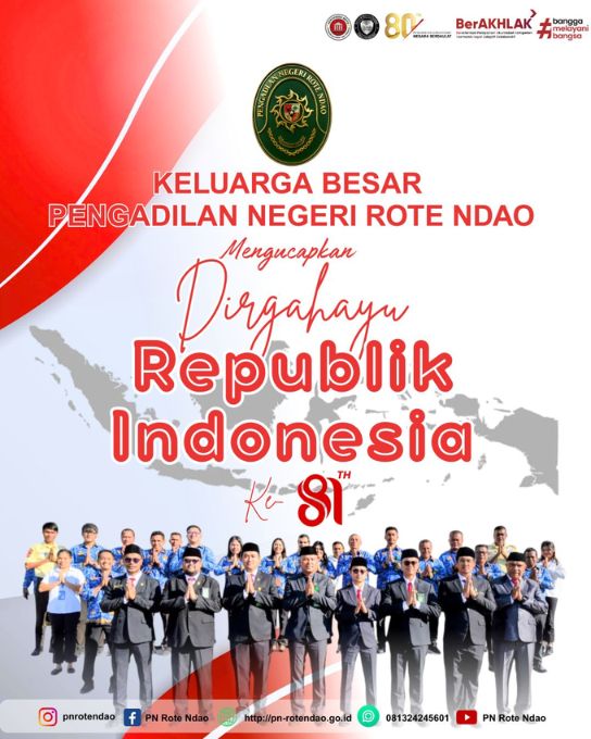 Dirgahayu Republik Indonesia ke-81! Semangat terus, Indonesia!